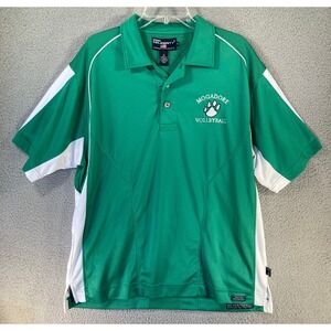 Mogadore Volleyball Polo Shirt Men's XL Green Short Sleeve Ohio Go Wildcats